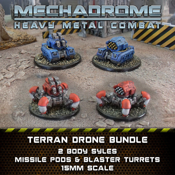 Mechadrome Terran Drone Bundle (15mm Scale)