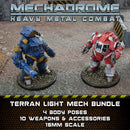 Mechadrome Terran Light Mech Bundle (15mm scale)
