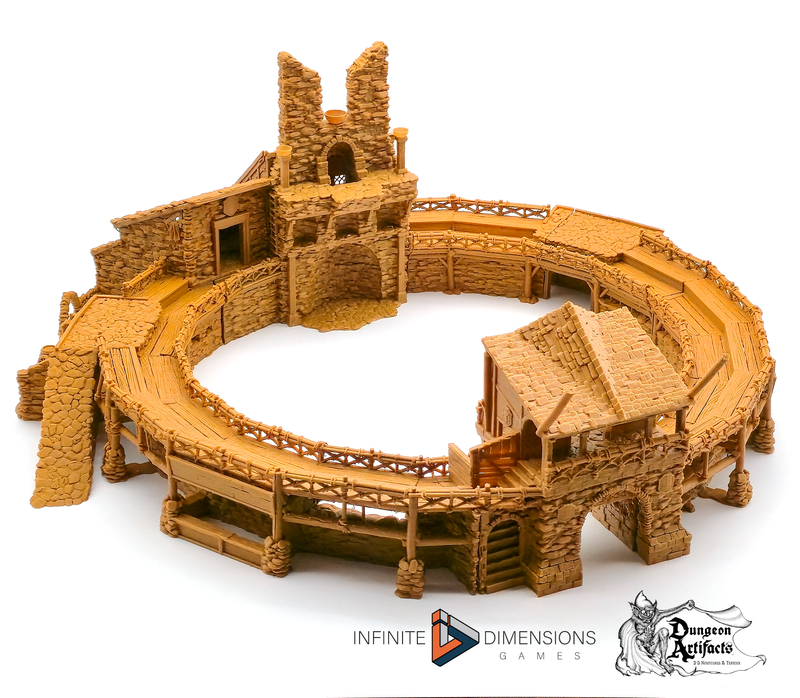The Fighting Pits - Torbridge Cull - Infinite Dimensions Terrain Wargaming D&D DnD 15mm 20mm 25mm 28mm 32mm 40mm - Only-Games