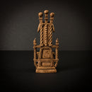 Wizard Polias Standing with Throne