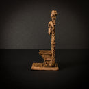 Wizard Polias Standing with Throne