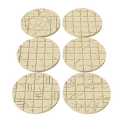 Cracked Tile Base Toppers – 32mm Round Miniature Bases - Only-Games
