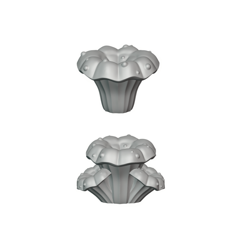 32mm Fantasy Mushroom Basing Bits – 20 STL Tabletop Miniature Terrain Pieces