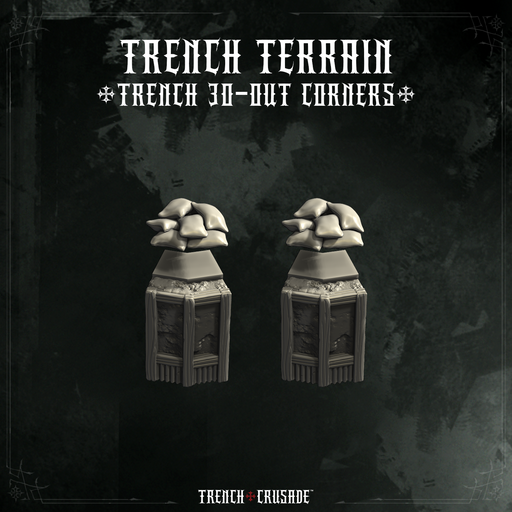 Trench Crusade terrain - Trench 30out corners - Only-Games