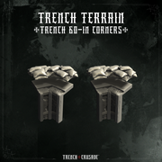 Trench Crusade terrain - Trench 60in corners - Only-Games