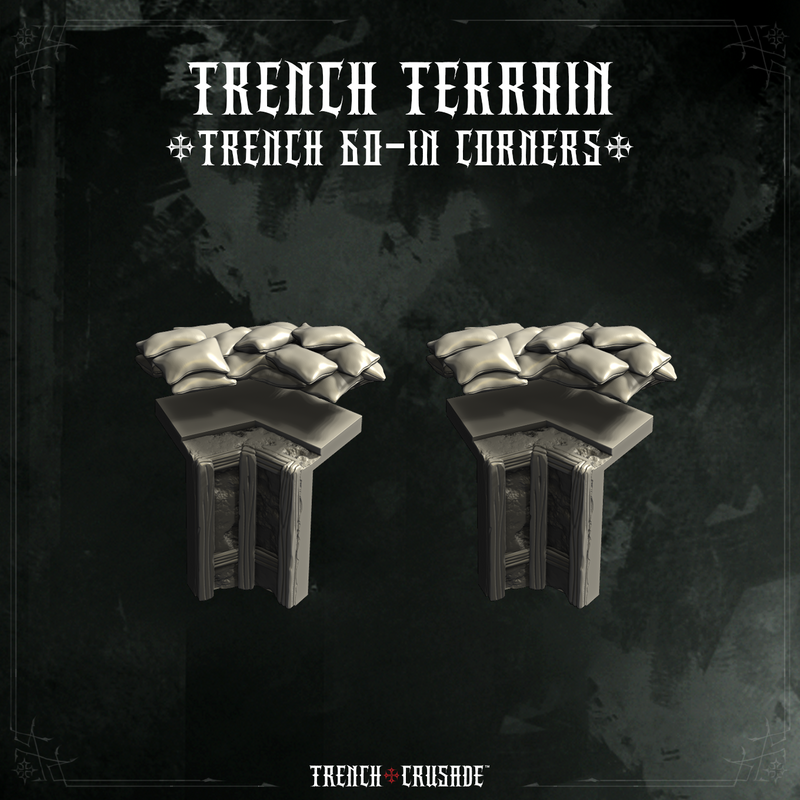 Trench Crusade terrain - Trench 60in corners - Only-Games