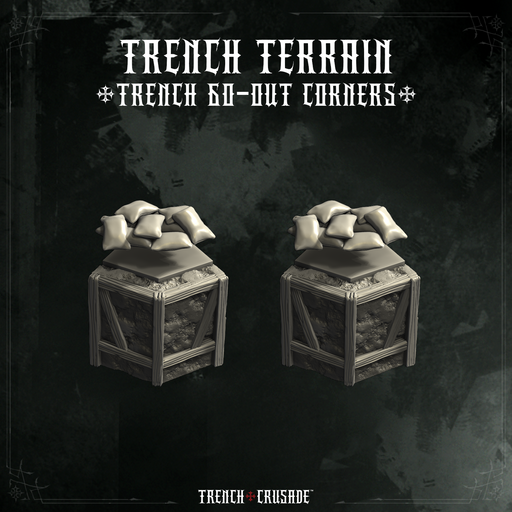 Trench Crusade terrain - Trench 60out corners - Only-Games