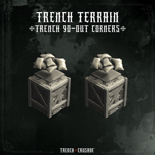 Trench Crusade terrain - Trench 90out corners - Only-Games