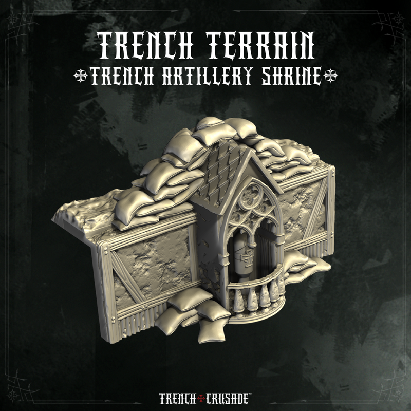 Trench Crusade terrain - Trench artillery shrine - Only-Games
