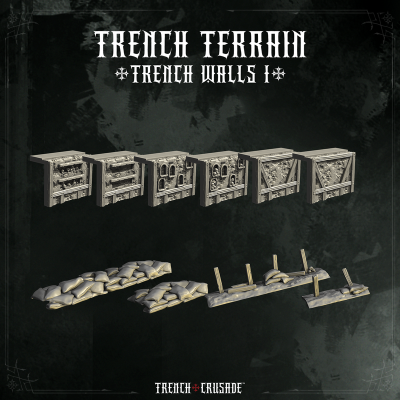 Trench Crusade terrain - Trench Walls 1 - Only-Games