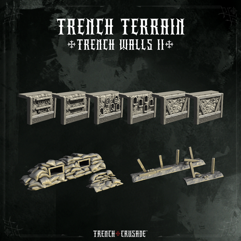 Trench Crusade terrain - Trench Walls 2 - Only-Games
