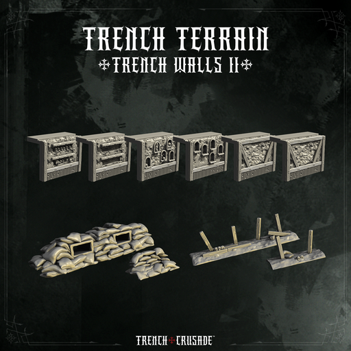 Trench Crusade terrain - Trench Walls 2 - Only-Games