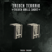 Trench Crusade terrain - Trench walls short - Only-Games