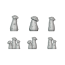32mm Fantasy Mushroom Basing Bits – 20 STL Tabletop Miniature Terrain Pieces