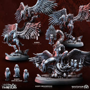 Twisted Harpy Flock | Bestiarum | Wargaming DnD Miniatures - Only-Games
