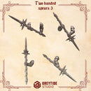 Two handed spears 3 CL