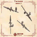 Two handed spears 5 CL