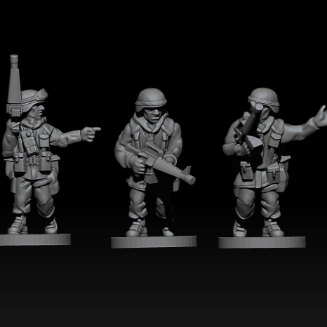 15mm US Army Platoon HQ