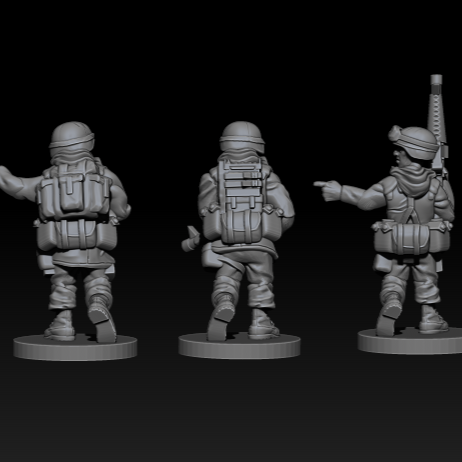 15mm US Army Platoon HQ