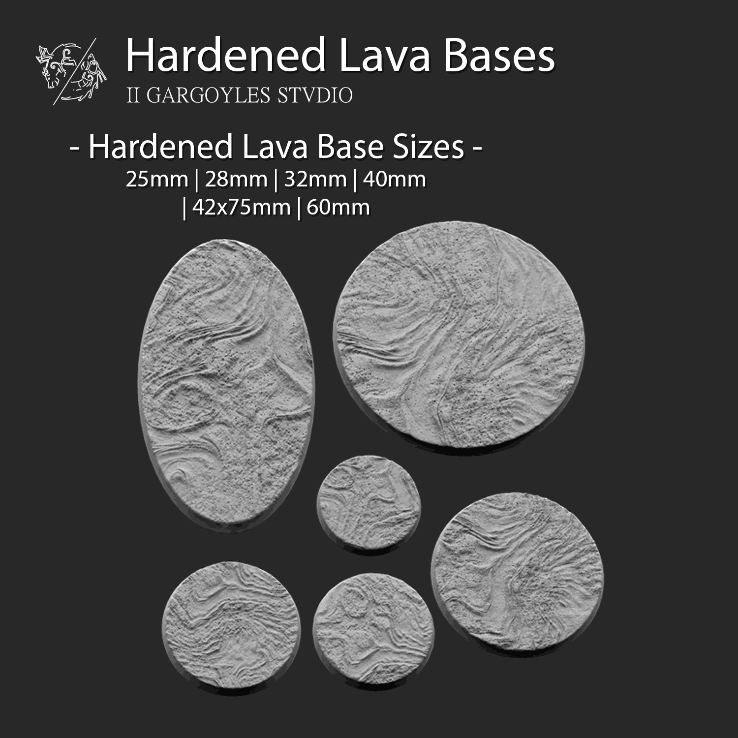 Versatile Wargaming Bases Set | Customizable Sizes & Styles for Miniat