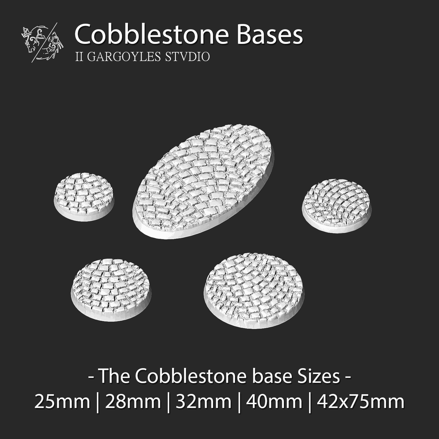 Versatile Wargaming Bases Set | Customizable Sizes & Styles for Miniat