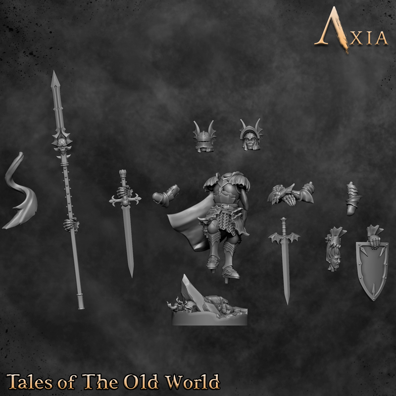 NAX047 Lord Arkonash of the Blood Raiders Vampire with weapon pack - Only-Games