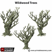 Wildwood Trees - The Gloaming Swamps - Printable Scenery Terrain Wargaming 15mm 20mm 25mm 28mm 32mm D&D DnD - Only-Games