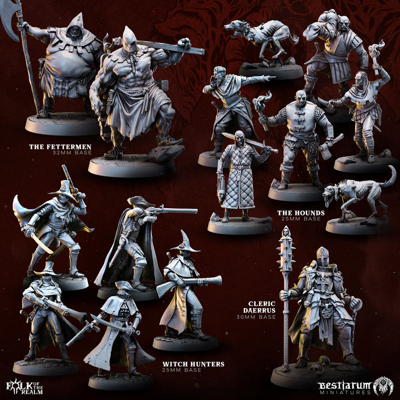 Witch Hunter Warband | Bestiarum | Wargaming DnD Miniatures