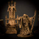 Wizard Polias Standing with Throne