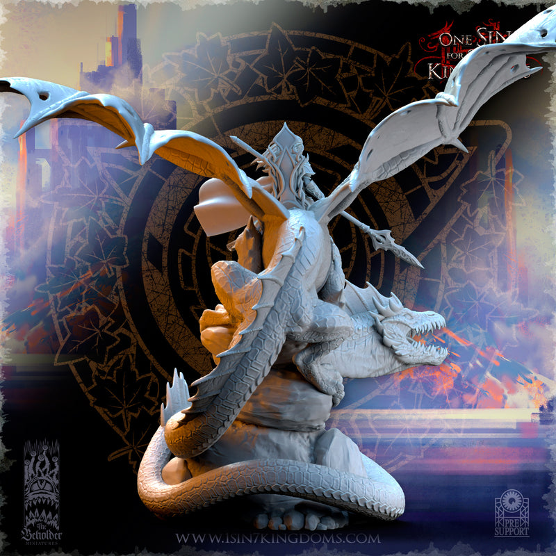 Ynariel, Princess of Elves on Dragon