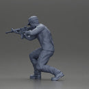 Armed Man Takes Defensive Stance During High-Stakes Tactical Situation - Only-Games