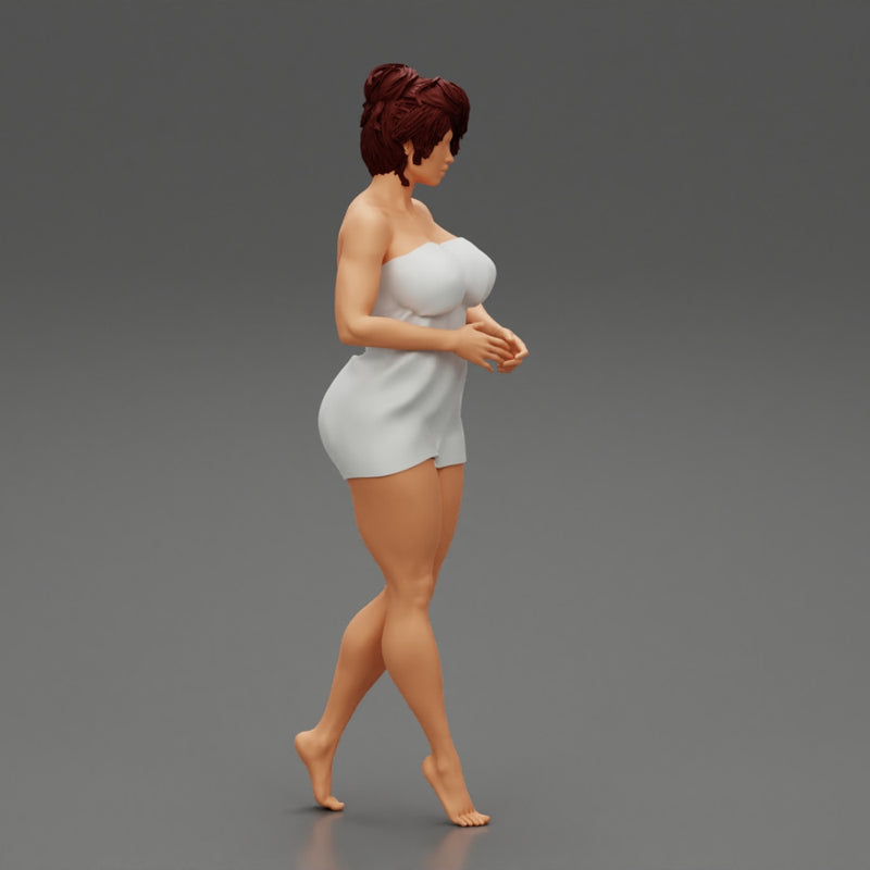 Woman Getting Out From Bathtub - Only-Games