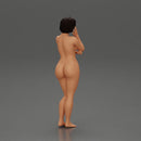Naked girl with short hair posing - Only-Games