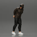 Criminal in Handcuffs man wearing hoodie walking with policeman - Only-Games