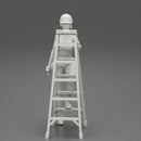 Young girl in helmet mechanic climbing the ladder - Only-Games