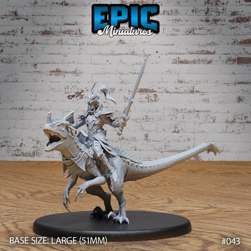Dark Elf Raptor Mount Rider - Only-Games