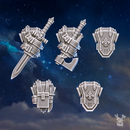 White Fangs Backpacks Set x5 - Only-Games