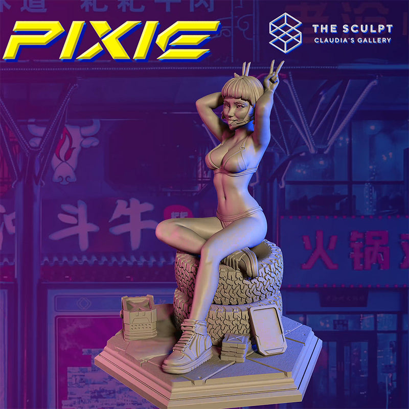 Sexy Cyberpunk Characters 32mm - Only-Games