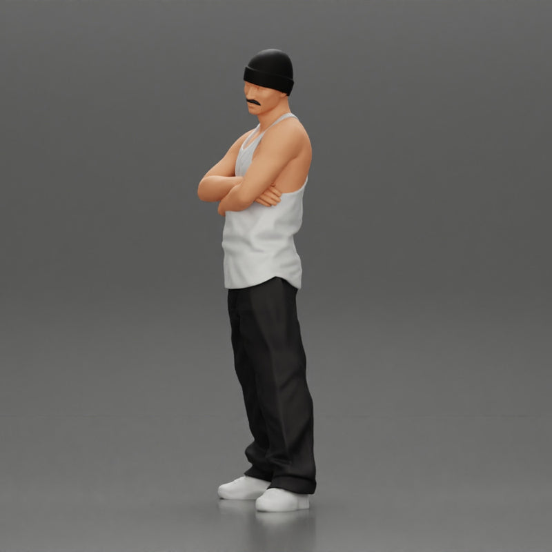 gangster homie arms crossed in hat - Only-Games