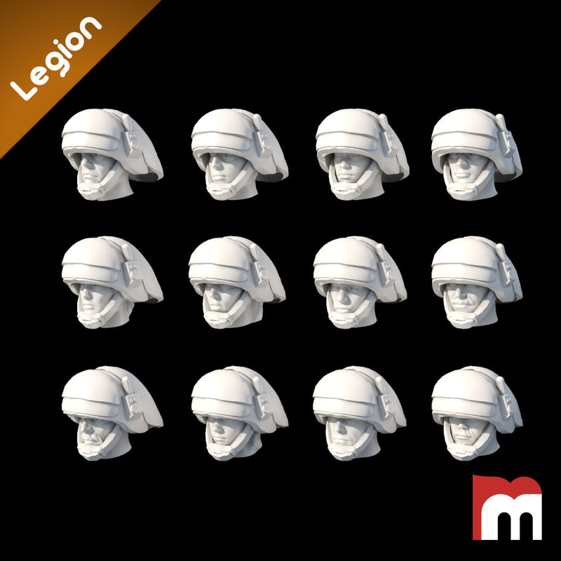 (Legion) 12x Rebel Fleet Trooper Human Heads