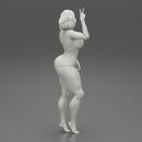 Printed Pretty Girl One Piece Swimsuit - Only-Games