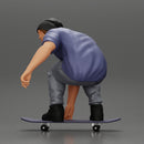 Man in hat riding sitting on skateboard - Only-Games