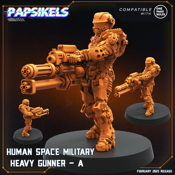 HUMAN SPACE MILITARY HEAVY GUNNERS - Only-Games