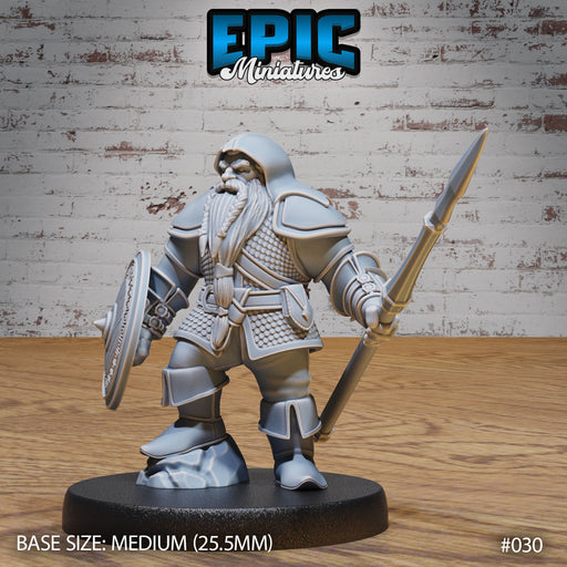 Dwarf Army Spear & Shield - Only-Games