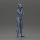 Sexy girl in a bikini and an empty top cap, thinking on the beach - Only-Games