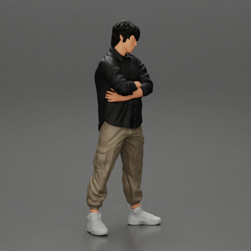 Asian gangster homie standing crossed hands - Only-Games