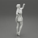 girl in christmas costume standing and posing - Only-Games