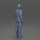 Gary Burghoff with sunglasses standing listening to his friend Harry Morgan in the MASH series - Only-Games