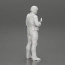 police officer stand guard next to cocaine bags holding a gun - Only-Games