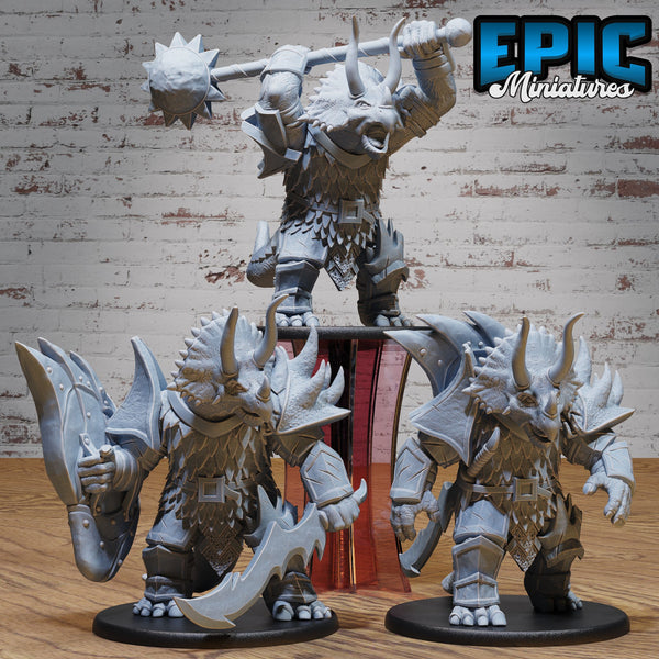 Triceratops Folk Warrior Set